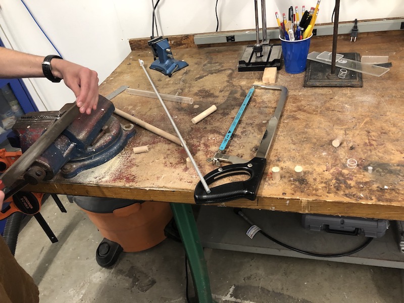 File on metal