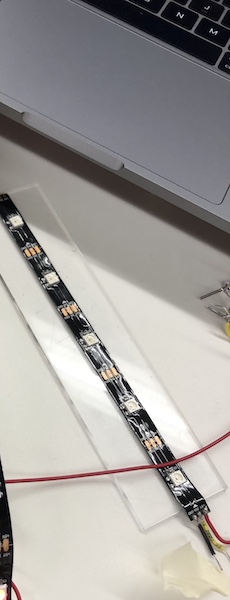 Acyrlic for back of Fretboard