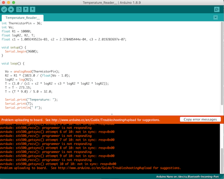 Ardunino Problem Uploading