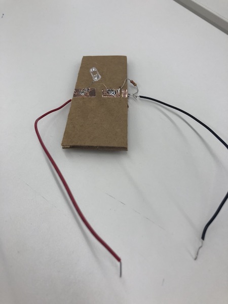 LED Copper Circuit with Resistor