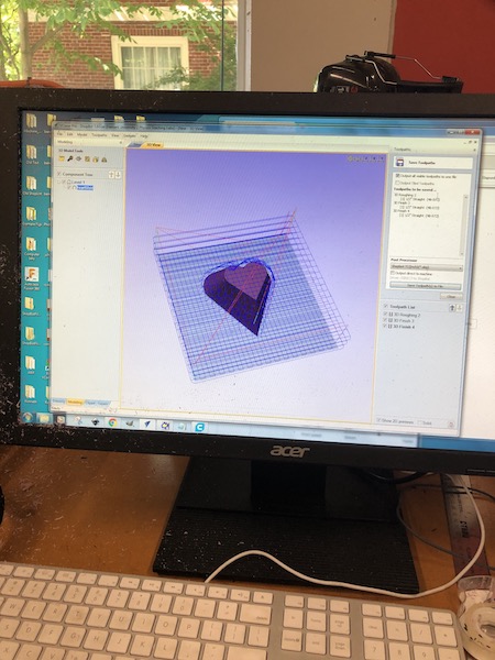 Heart with cutlines