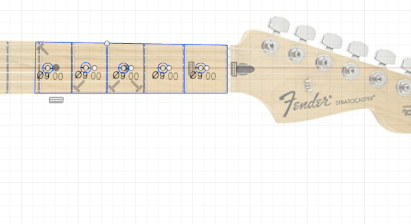 Guitar with fretboard